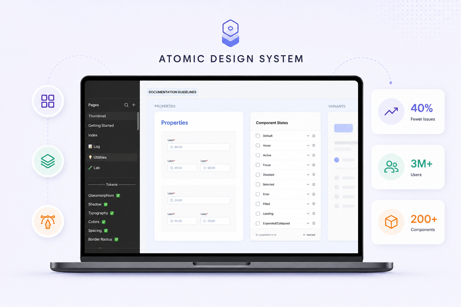 Atomic design system component preview